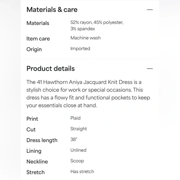 41 Hawthorn Aniya Jacquard Knit Dress - Picture 5 of 5